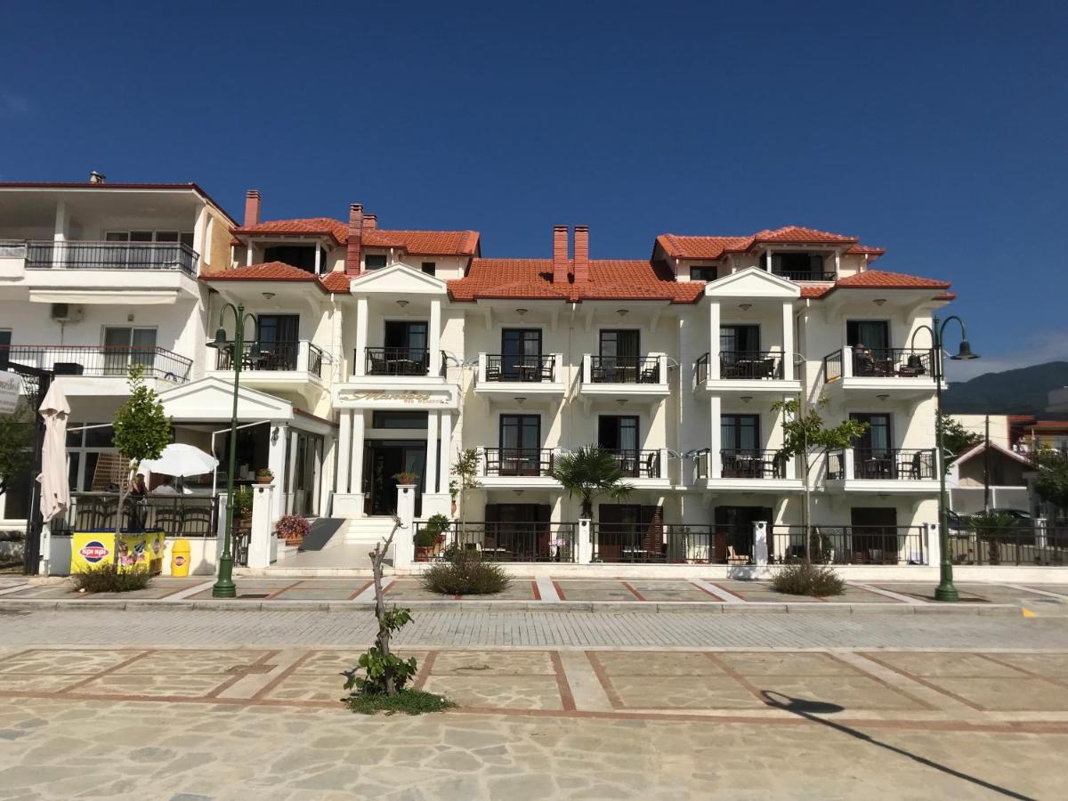 Makedos Sea View Apartment Nea Vrasna Luaran gambar
