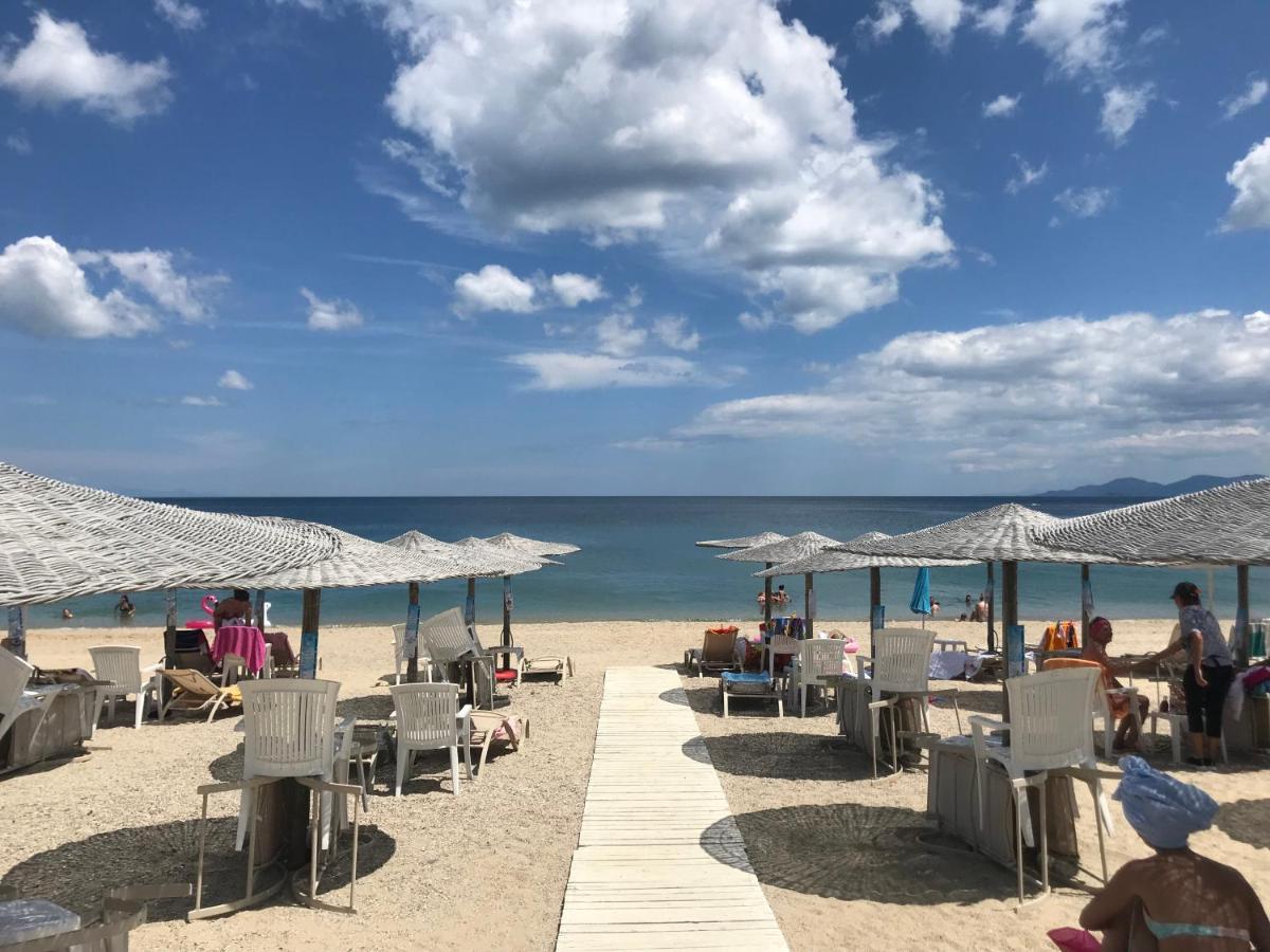 Makedos Sea View Apartment Nea Vrasna Luaran gambar
