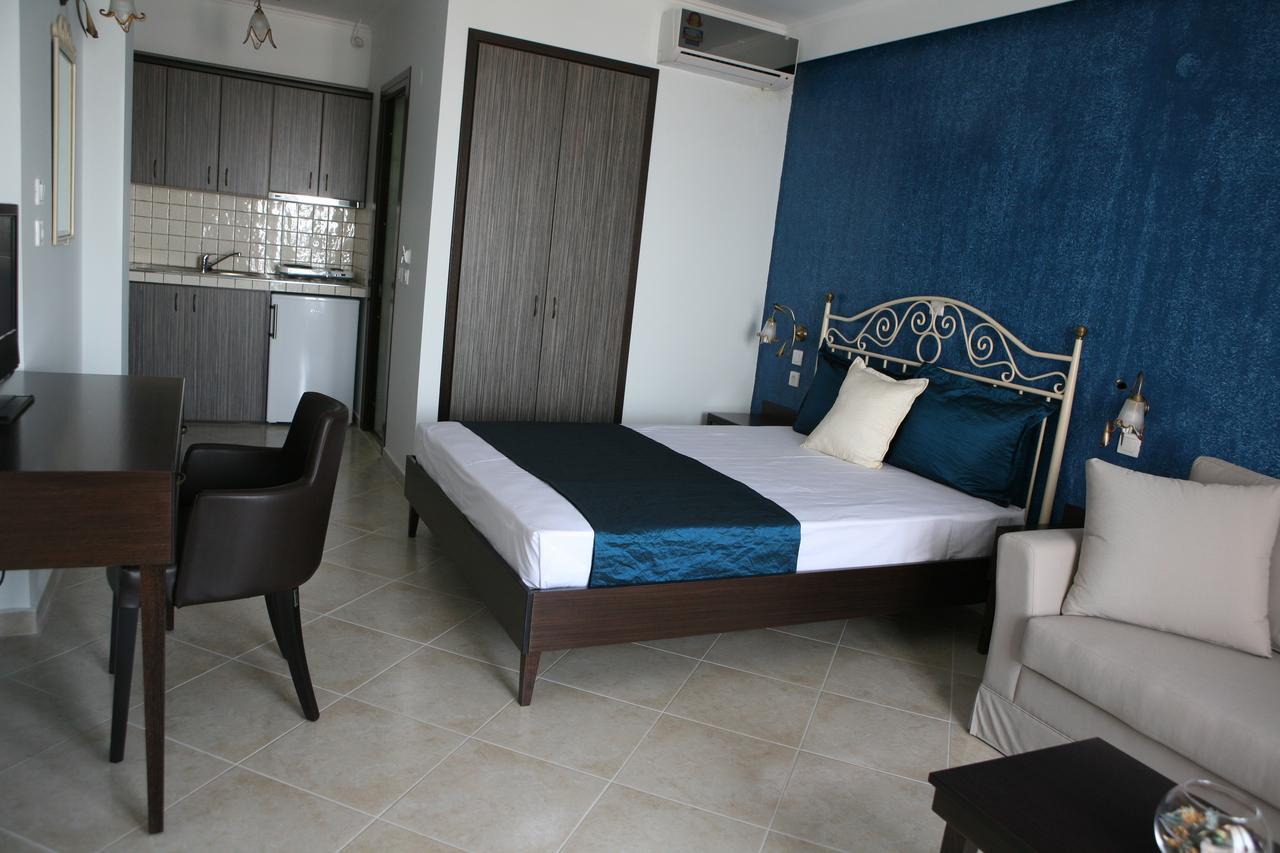 Makedos Sea View Apartment Nea Vrasna Luaran gambar