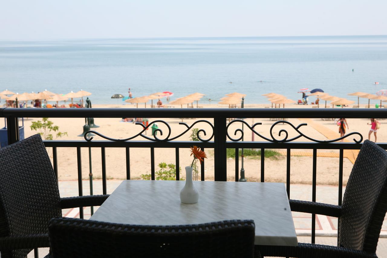 Makedos Sea View Apartment Nea Vrasna Luaran gambar